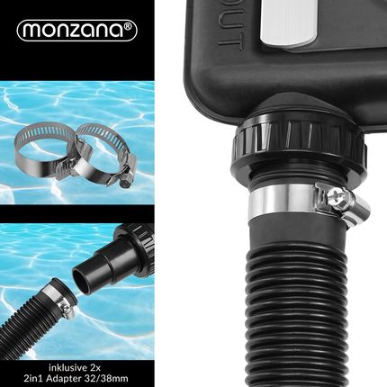 Monzana Solarny Podgrzewacz Do Basenu 2 Szt Antracyt 110X69X14 - zdjęcie 3
