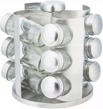 Zdjęcie STOJAK Zestaw NA PRZYPRAWY POJEMNIKI Obrotowy PRZYPRAWNIK 12szt 4005 - Libiąż