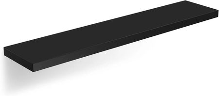 Casaria Półka Ścienna Wisząca 90Cm Czarna + Wspornik - zdjęcie 3