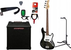 Gitara basowa Cort GB24 JJ TBK + Wzmacniacz 20W + Kabel + Tuner + Statyw