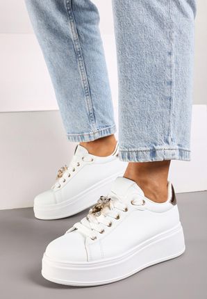 Born2Be Białe Sneakersy damskie 39 - zdjęcie 3