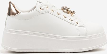 Born2Be Białe Sneakersy damskie 39 - zdjęcie 4