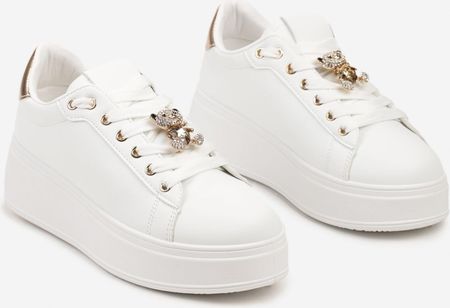 Born2Be Białe Sneakersy damskie 39 - zdjęcie 2