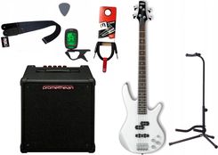 Gitara basowa Ibanez GSR200-PW + Wzmacniacz 20W + Kabel + Tuner + Statyw
