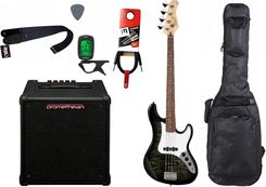 Gitara basowa Cort GB24 JJ TBK + Wzmacniacz 20W + Kabel + Tuner + Statyw