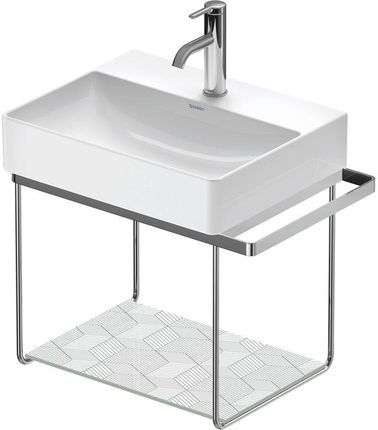 Duravit Szklana Półka Do Metalowych Konsoli Pod Umywalkę Durasquare 470X8 Biały/Czarny (99718200) - zdjęcie 2