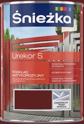 Śnieżka Urekor S 0,8L Podkład Antykorozyjny Czerwo - zdjęcie 5