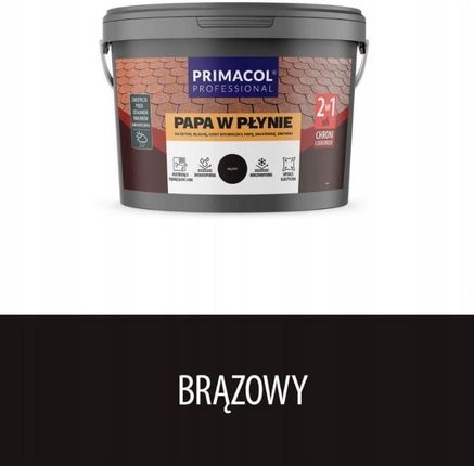 Primacol Papa W Płynie Brązowy 3 Kg Na Beton Blachę Gont Papę Drewno