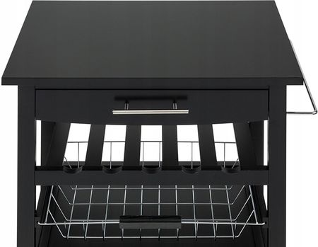 Klarstein Wyspa Kuchenna Na Kółkach Drewniana 5 Półek Szuflada 10041123