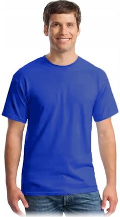T-shirt Męski Szary Koszulka Męska Krótki Rękawek Gildan 100% Bawełna - zdjęcie 2