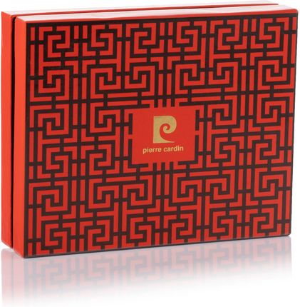 Skórzany portfel męski z przeszyciami Pierre Cardin TILAK97 8805 - czerwony - zdjęcie 2