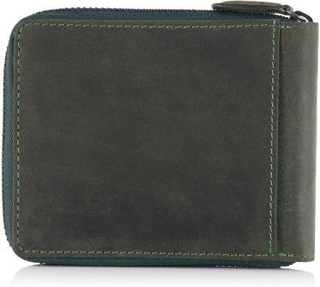 Portfel męski na zamek Visconti V-702 Hunter RFID - zielony - zdjęcie 3