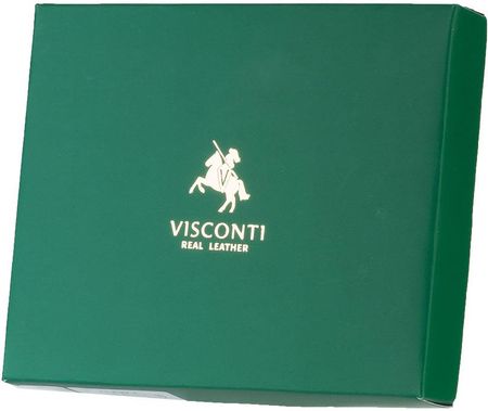 Portfel męski Podkówka Visconti TRY-5 RFID - czerwony - zdjęcie 2