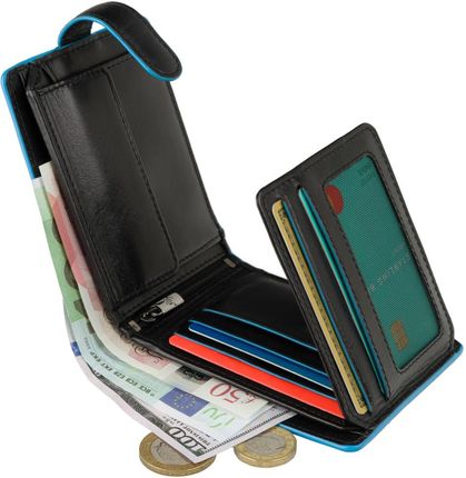 Elegancki portfel męski Visconti ALP-93 z RFID - czarny - zdjęcie 4