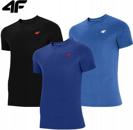 Koszulka Męska 4F T-shirt zestaw 3 szt. TZ41 Podkoszulek Na Co Dzień M - zdjęcie 3