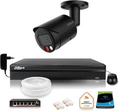 Zdjęcie Dahua Zestaw Monitoringu Ip 4Mpx 2K Kamera Czarna Zewnętrzna Z Dyskiem 1Tb (Z35525B1) - Starogard Gdański