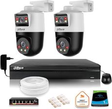 Zdjęcie Dahua Zestaw Monitoringu Ip 2 Kamery Obrotowe 2Mp+2Mp Z Dyskiem 1Tb (Z53717O2) - Ropczyce