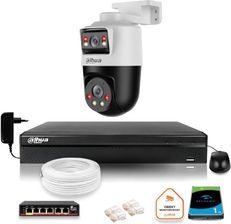 Zdjęcie Dahua Zestaw Monitoringu Ip Kamera Obrotowa 2Mp+2Mp Dysk 1Tb (Z53717O1) - Iłża