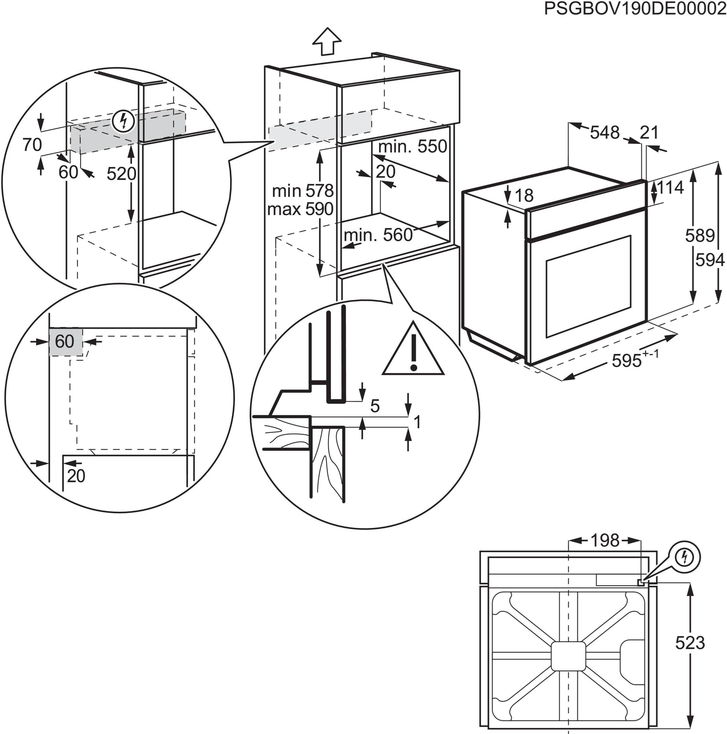 фото Духовка електрична Electrolux LOC8H39WZ