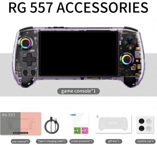 ANBERNIC RG557 クリアパープル Anbernic RG557 - Transparent Purple - Ceny i opinie - Ceneo.pl