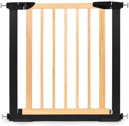 Barierka Bramka Zabezpieczająca na Schody I Drzwi Metal Drewno 74-80 cm - zdjęcie 4