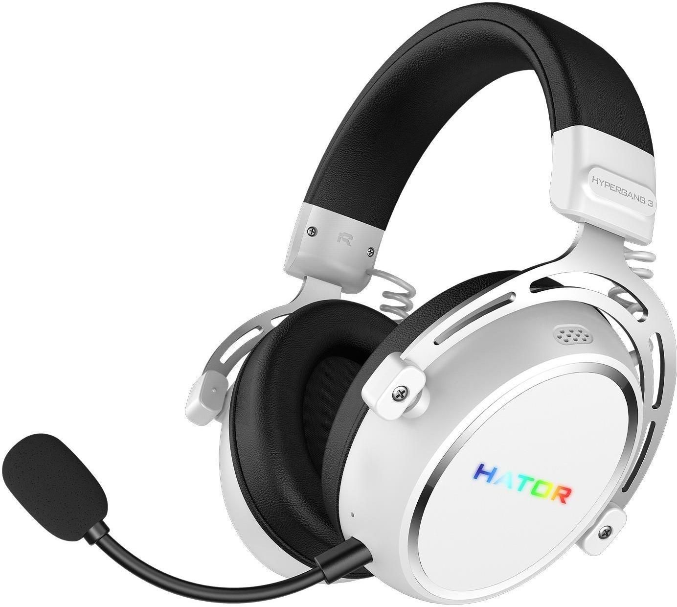 фото Навушники з мікрофоном Hator Hypergang 3 Wireless White (ESH56)