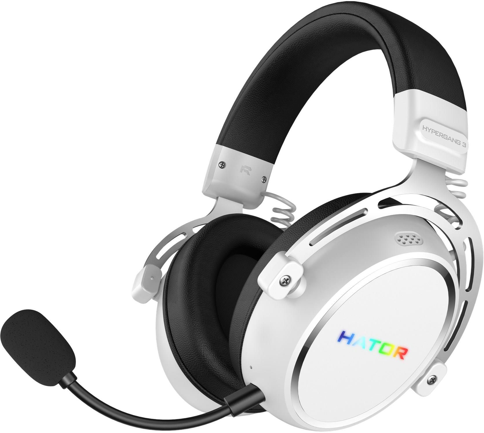 фото Навушники з мікрофоном Hator Hypergang 3 Wireless White (ESH56)