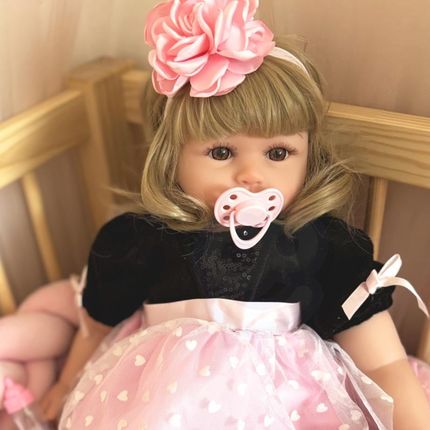 Woopie Duża Lalka Hiszpańska Jak Żywa Eliana Interaktywna 57Cm Śmieje Płacze Mówi - zdjęcie 3