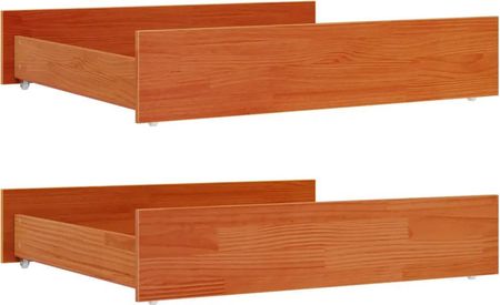 Zakito Home Szuflady Pod Łóżko Sosna 90X78X18 Brąz (ZH847168)