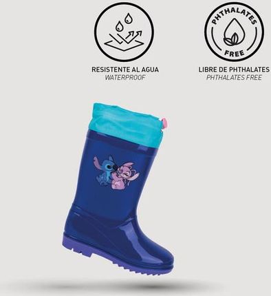 Cerda Stitch kalosze dziecięce na deszcz dla dziewczynki - zdjęcie 2