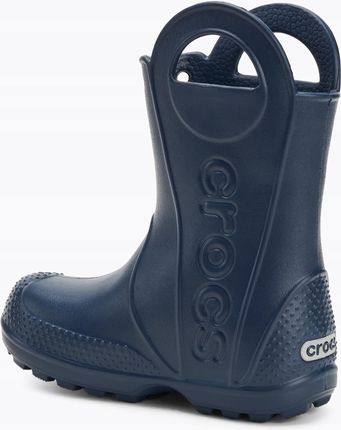 crocs Kalosze Handle It Rain Boot T 211056 Granatowy - zdjęcie 2