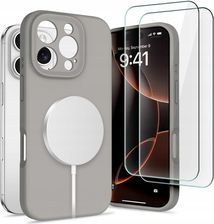 Tech-Protect Miękkie Silikonowe Soft Etui Case Magsafe Do Iphone 16 Pro 2-Pak Szkło