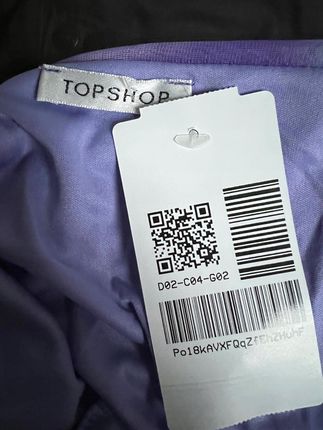 TOPSHOP Sukienka Przed Kolano Elegancka Wygodna Fioletowa Rozmiar 42 - zdjęcie 6