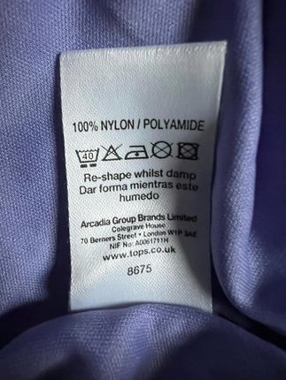 TOPSHOP Sukienka Przed Kolano Elegancka Wygodna Fioletowa Rozmiar 42 - zdjęcie 3