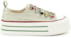 Zdjęcie GOE Damskie trampki beżowe RR2N4105 BEIGE - Golczewo