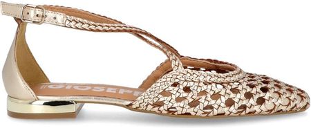 Ażurowe baleriny z paseczkami - GIOSEPPO 71180 ZŁOTE