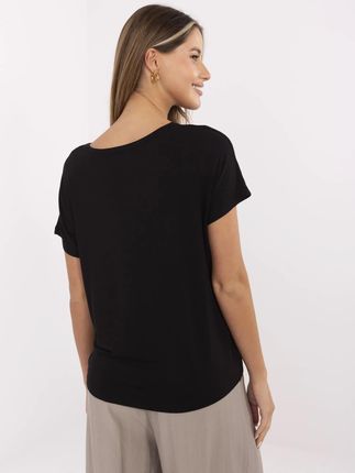 Czarny damski t-shirt z napisem SUBLEVEL - zdjęcie 2
