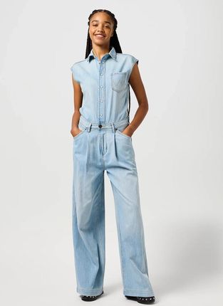 WRANGLER DAMSKI KOMBINEZON JEANSOWE WRANGLER TROUSER JUMPSUIT PALE BLUE WASH 112362713