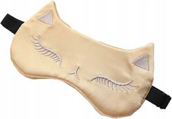 Zdjęcie Maska do spania kot złota satynowa ozdobna OPK01BR - Świecie