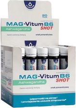 Zdjęcie Mag-Vitum B6 Ashwagandha SHOT, zestaw 20 fiolek - Pniewy
