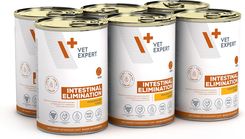 VET EXPERT INTESTINAL ELIMINATION LOW FAT 6x400g – lekkostrawna mokra karma weterynaryjna dla psów z zaburzeniami trawiennymi