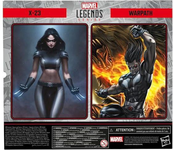 Hasbro X Force 2 Pack X 23 & Warpath Marvel Legends 15cm