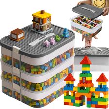 Zdjęcie Pojemnik na Klocki Pudełko 22l Organizer z Przegródkami Duży 3 Piętrowy Kruzzel 25757 - Jaworzno