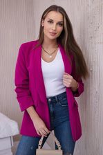 Zdjęcie Marynarka z klapami elegancka śliwkowa - Zelów