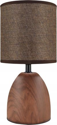 Struhm - Nowoczesna Lampka Stołowa Drewnopodobna Jota E14 Brązowa 04670 (4670)