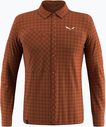 Koszula męska Salewa Puez Dry L/S bombay brown Wiosna 2025