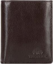 Zdjęcie Mały portfel męski ze skóry naturalnej brązowy - Konin