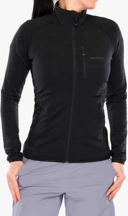 Bluza rozpinana damska Salomon Essential Lightwarm FZ - deep black/black