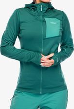 Zdjęcie Bluza z kapturem damska Rab Superflux Hoody - green slate - Szamotuły