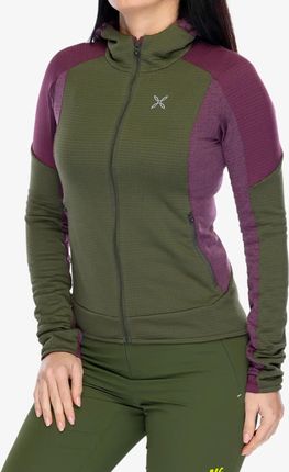 Bluza z kapturem damska Montura Spitze Hooded Maglia - melon